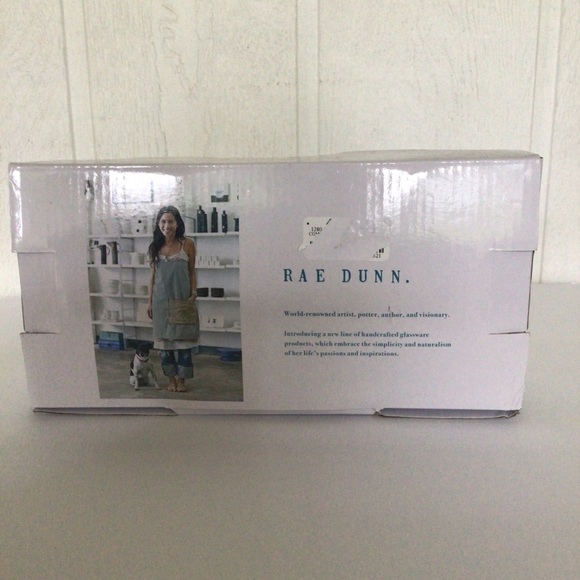 RAE DUNN SET OF TWO WEDDING STEMLESS WINE GLASSES NWT - Picture 7 of 7